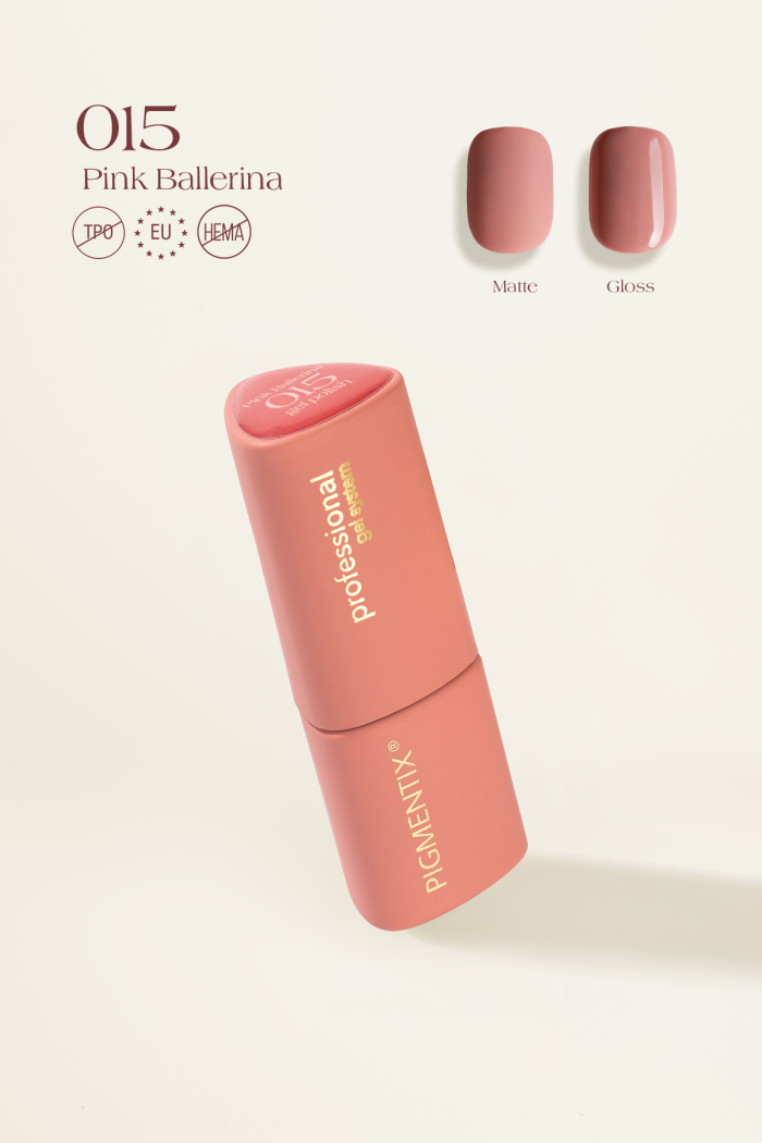 015_pgx_1 PIGMENTIX GEL POLISH -PINK BALLERINA 015 - immagine 1