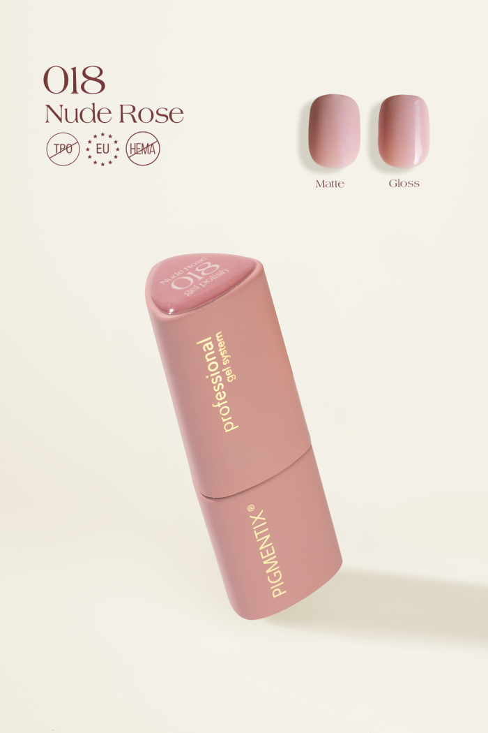 018_pgx_1 PIGMENTIX GEL POLISH - NUDE ROSE 018 - immagine 1