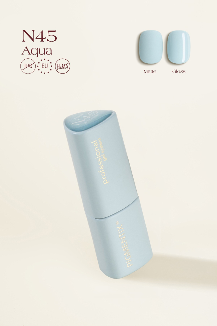 n45 PIGMENTIX GEL POLISH - AQUA N45 - immagine 1