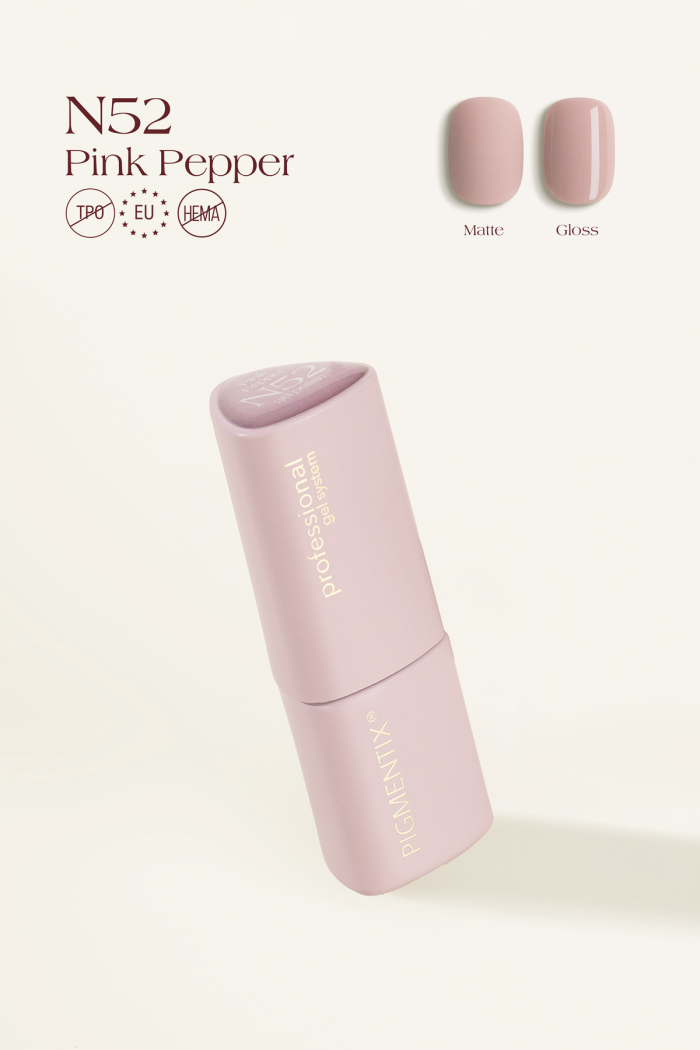 n52 PIGMENTIX GEL POLISH - PINK PEPPER N52 - immagine 1