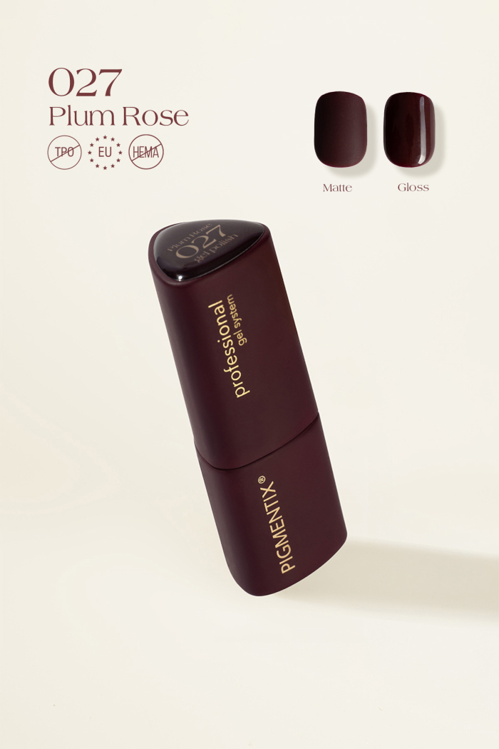 npgx027_1 PIGMENTIX GEL POLISH - PLUM ROSE 027 - immagine 1