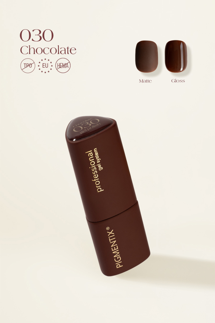 npgx030_1 PIGMENTIX GEL POLISH - CHOCOLATE 030 - immagine 1