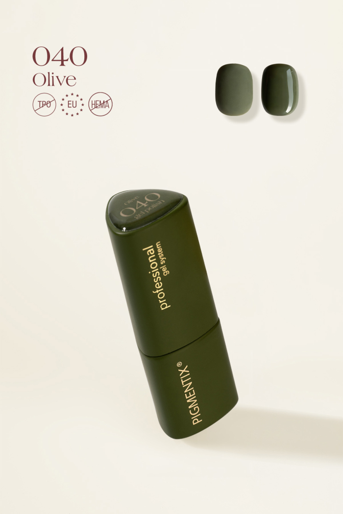 npgx040_1 PIGMENTIX GEL POLISH - OLIVE 040 - immagine 1