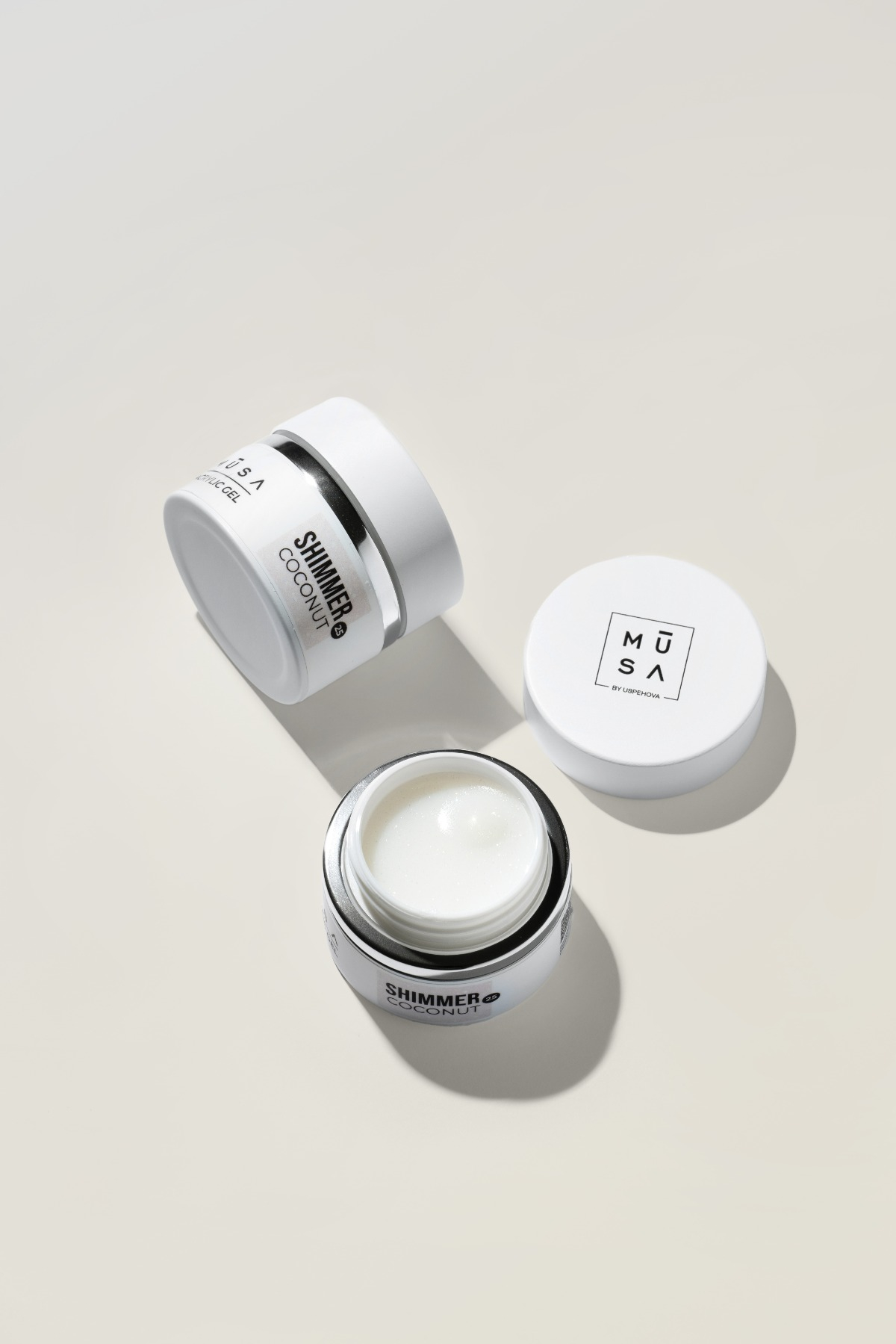 shimmer_coconut_25 ACRYLIC GEL 25 SHIMMER COCONUT 15ML - immagine 1